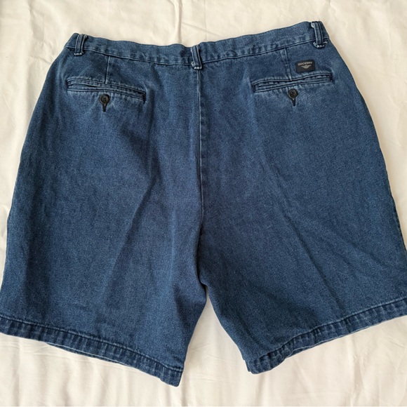 Mens Vintage Dockers Denim Pleated Front Shorts size 38 - Picture 4 of 5